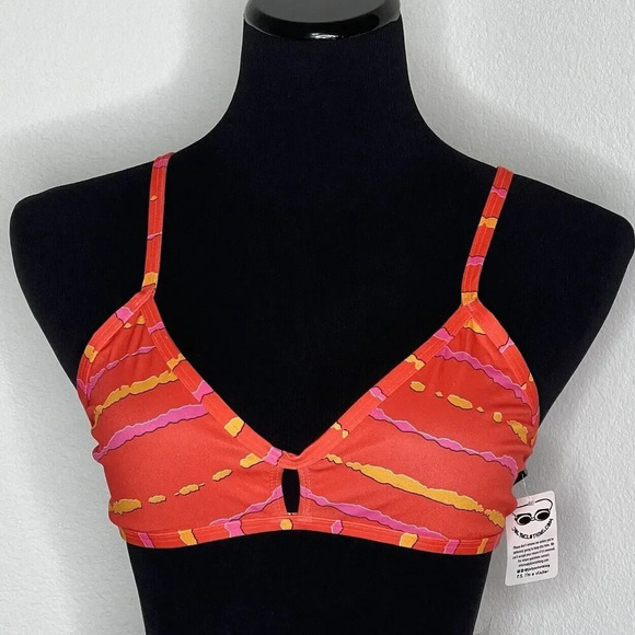 Jolyn Bikini Swim Top Vent‎ XL Orange (Torn) New with tags - Picture 1 of 5
